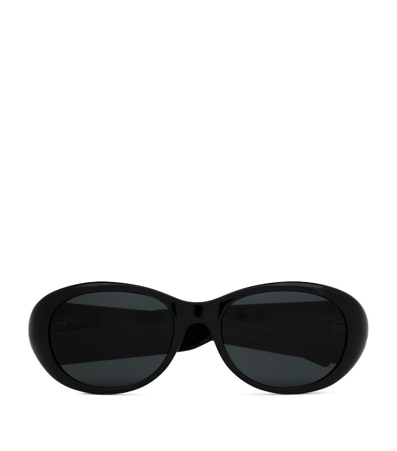 Saint Laurent Saint Laurent Pillowed Oval Sunglasses