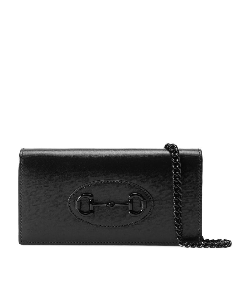 Gucci Gucci Leather Horsebit 1955 Chain Wallet