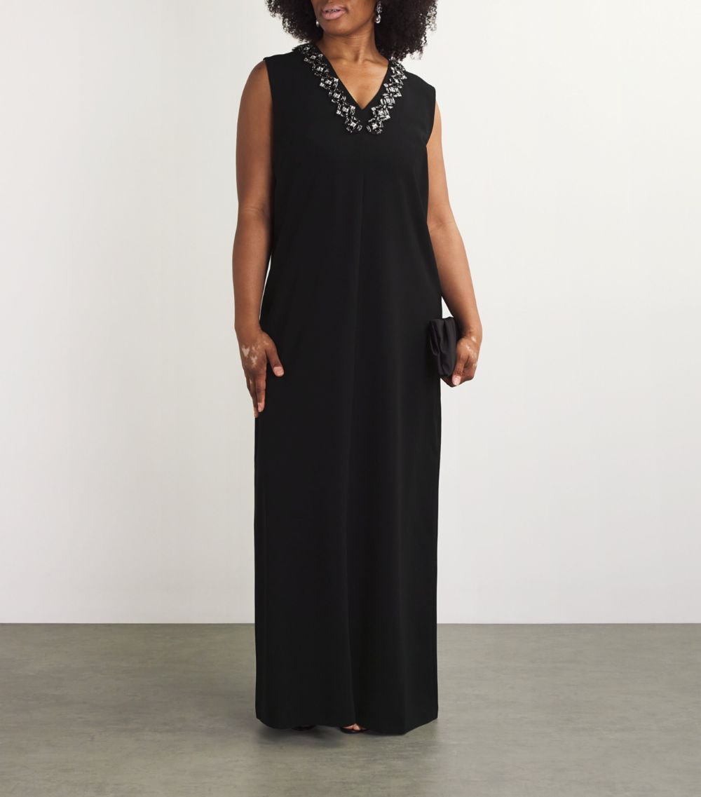 Marina Rinaldi Marina Rinaldi Embellished Maxi Dress