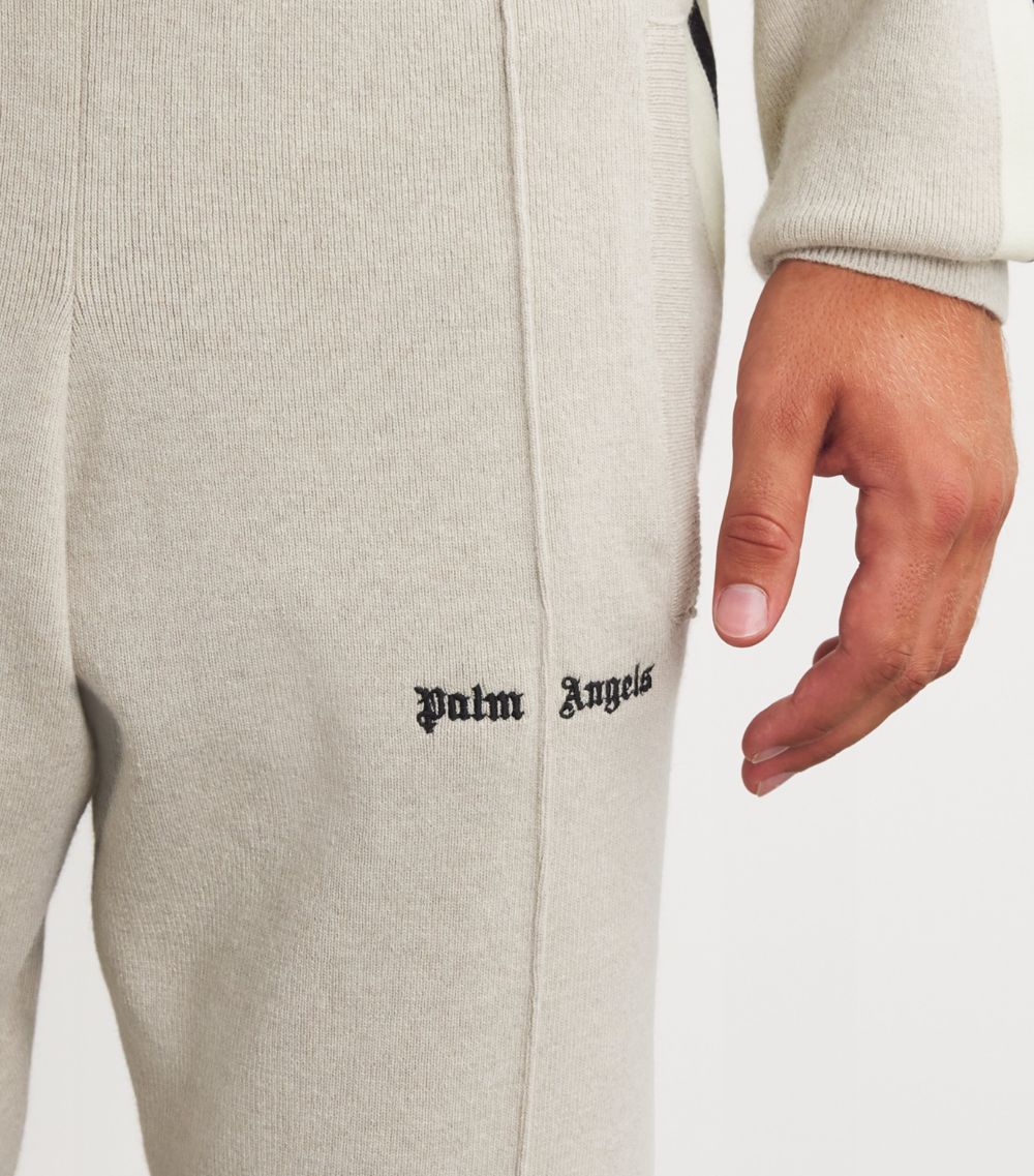 PALM ANGELS Palm Angels Wool-Blend Classic Logo Track Pants