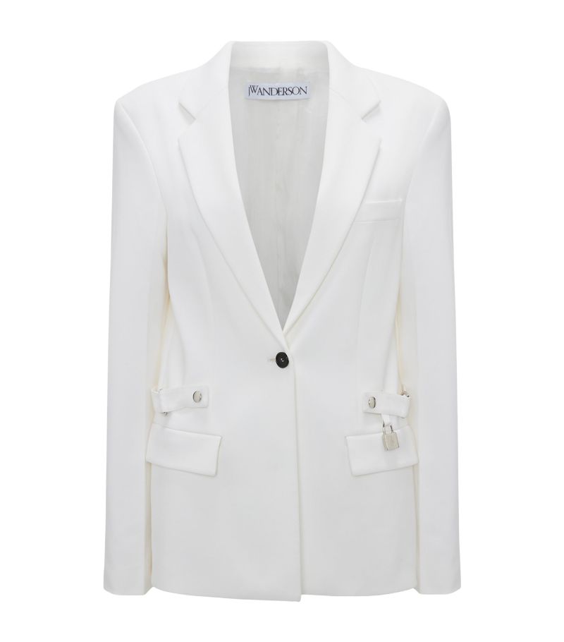 Jw Anderson Jw Anderson Wool-Blend Padlock Blazer