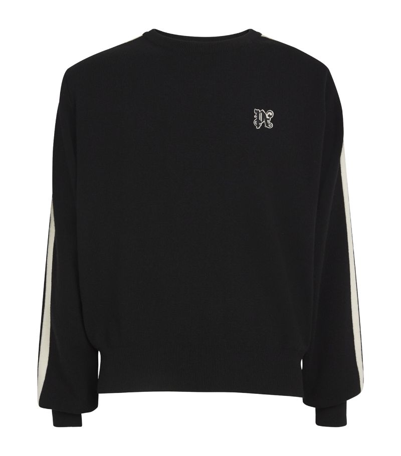 PALM ANGELS Palm Angels Monogram Track Sweater