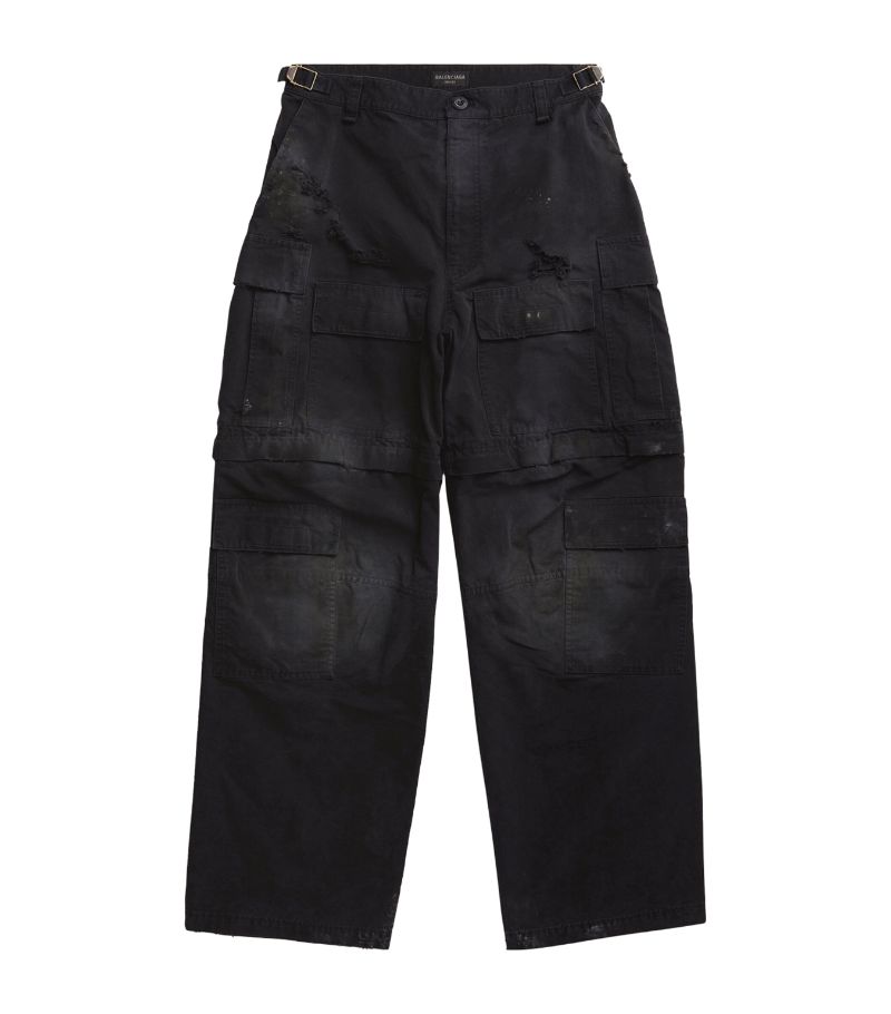 Balenciaga Balenciaga Distressed Cargo Trousers