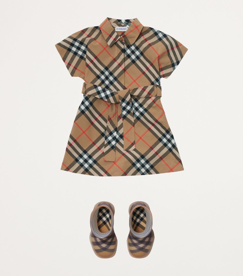 Burberry Burberry Kids Cotton Check Shirt Dress