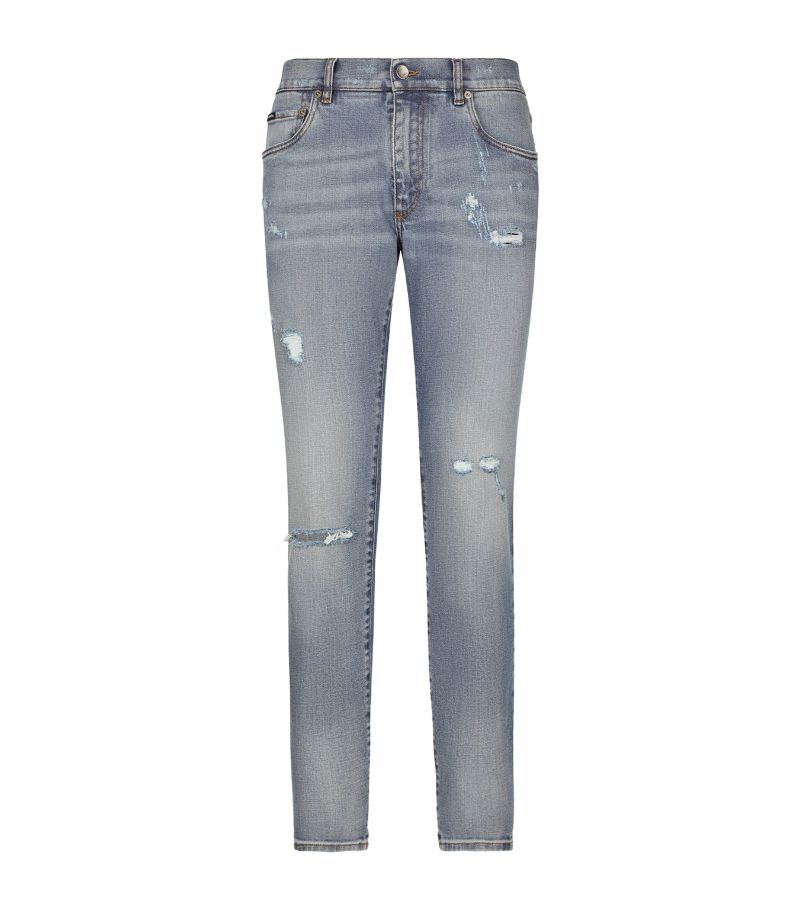 Dolce & Gabbana Dolce & Gabbana Distressed Slim Jeans