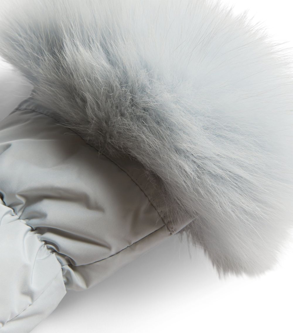 Yves Salomon Enfant Yves Salomon Enfant Fur-Trim Padded Gloves