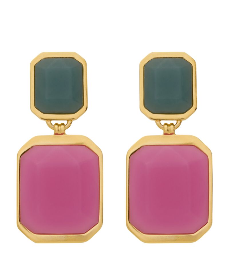 Saint Laurent Saint Laurent Octagon Clip-On Earrings