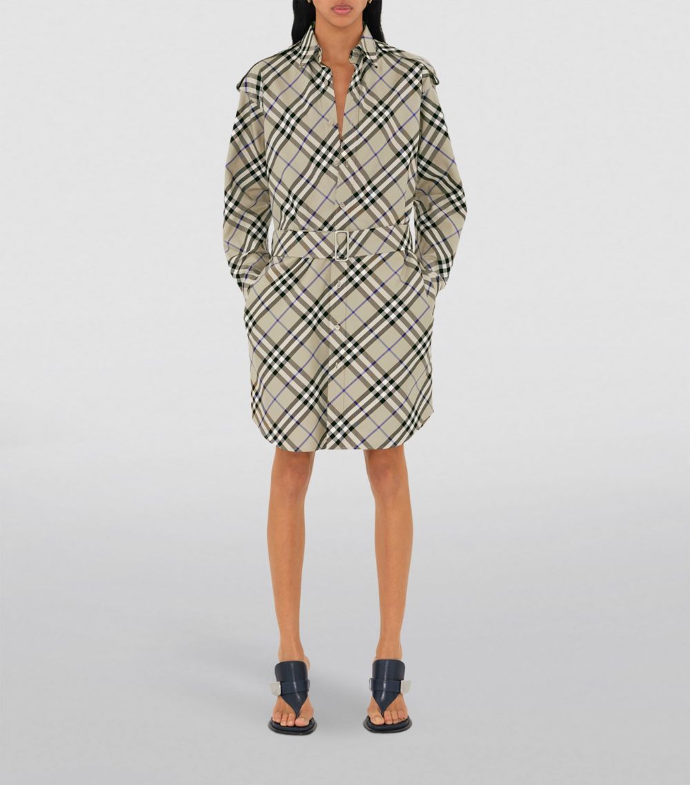 Burberry Burberry Check Trench Coat Mini Dress