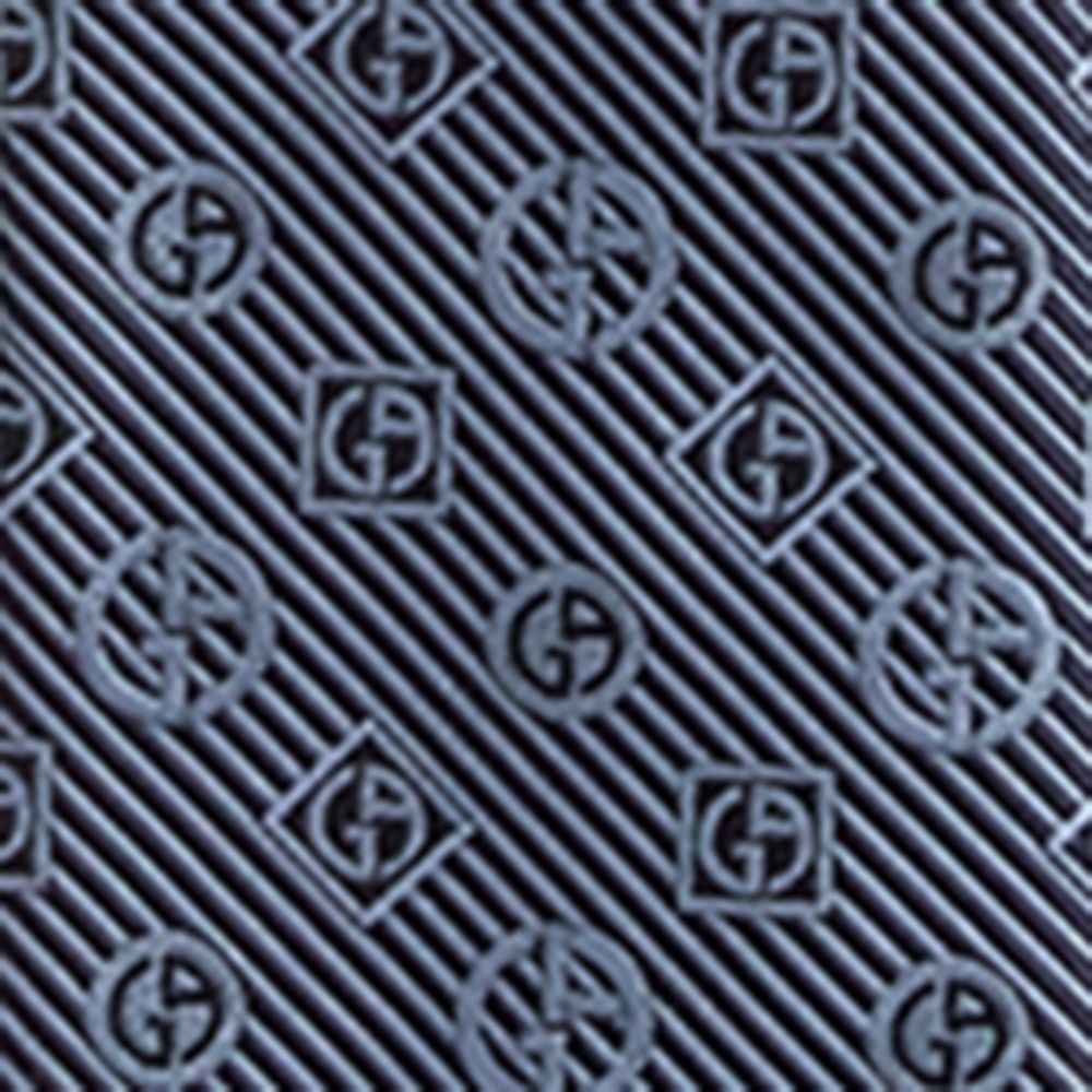 Giorgio Armani Giorgio Armani Silk Monogram Stripe Jacquard Tie