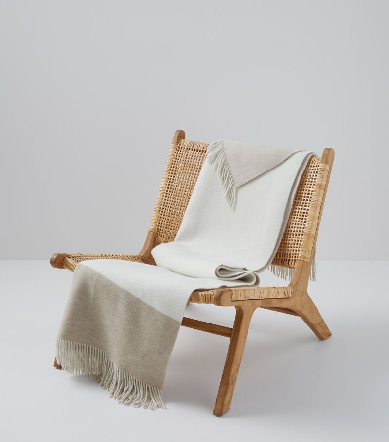 Brunello Cucinelli Brunello Cucinelli Cashmere Colour-Block Throw (150cm x 200cm)