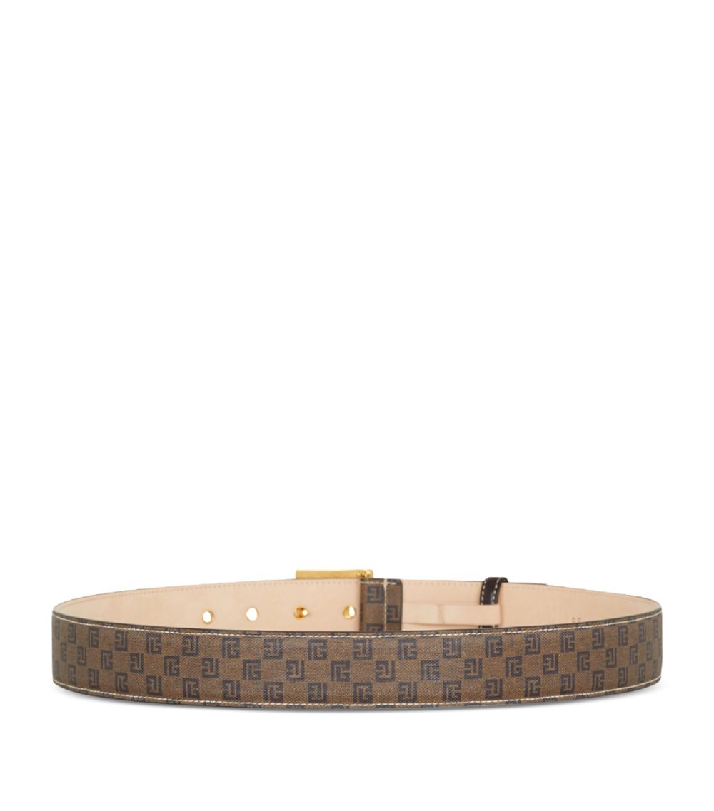 Balmain Balmain Monogram-Buckle Belt