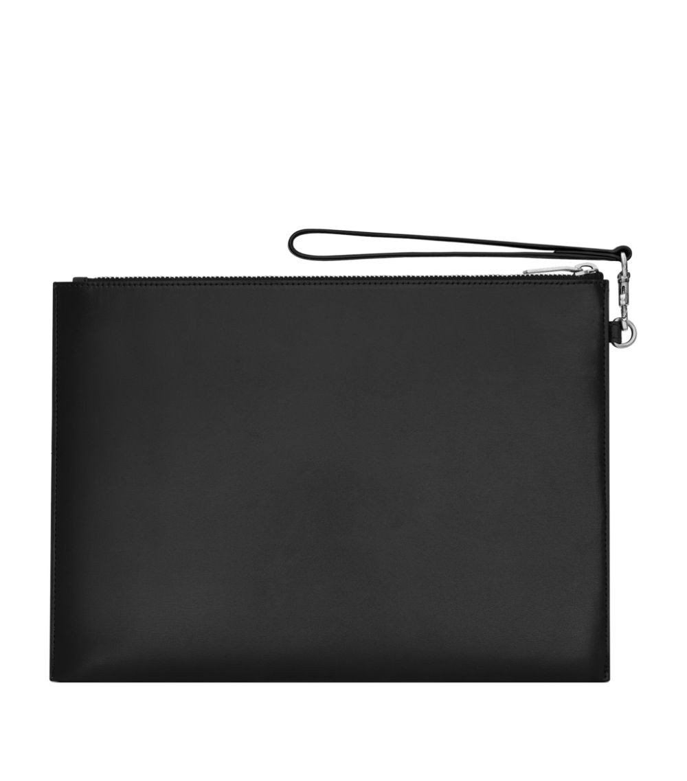 Saint Laurent Saint Laurent Leather Monogram Pouch