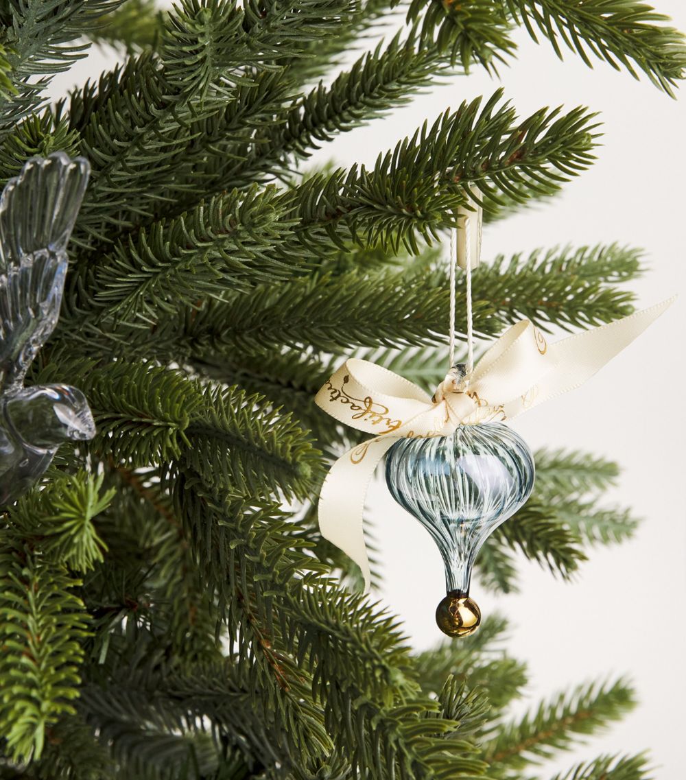 Artifactually Artifactually Glass Swirl Cone Drop Tree Decoration