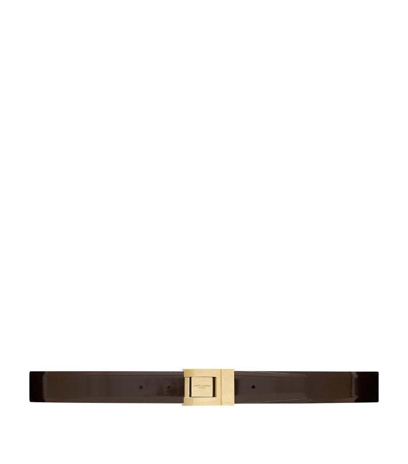 Saint Laurent Saint Laurent Leather Flat Buckle Belt