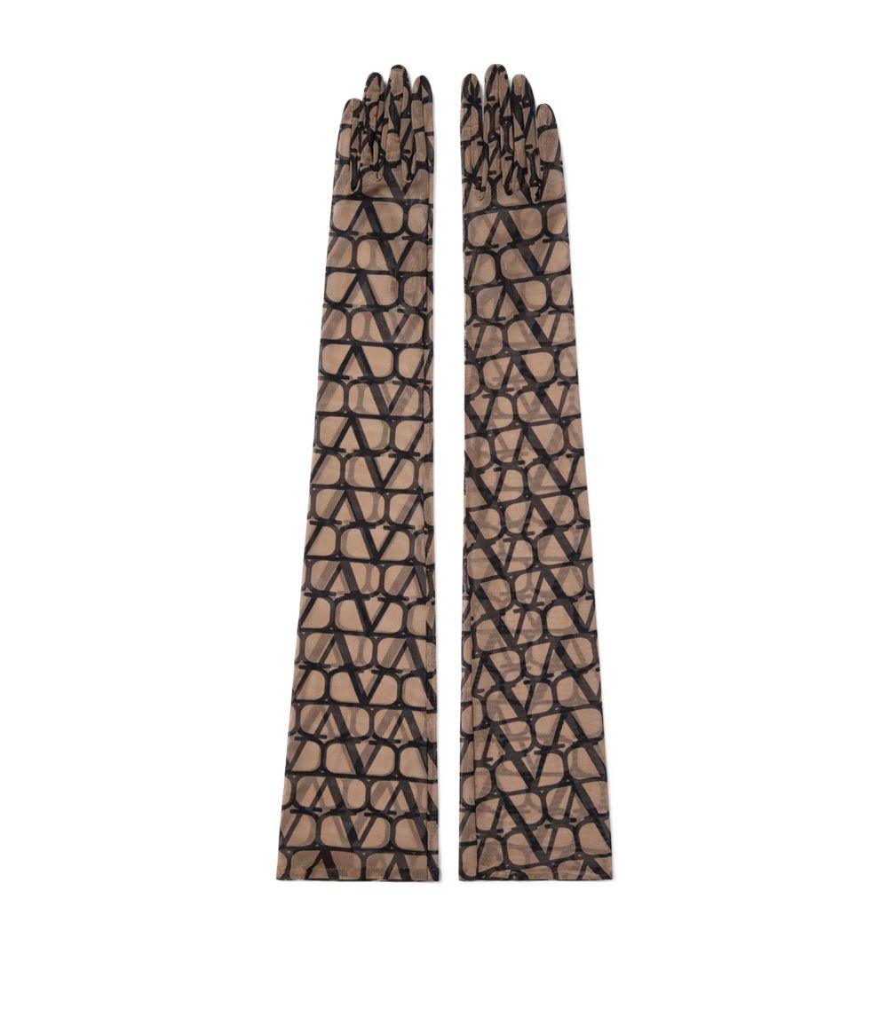 VALENTINO GARAVANI Valentino Garavani Toile Iconographe Long-Sleeved Gloves