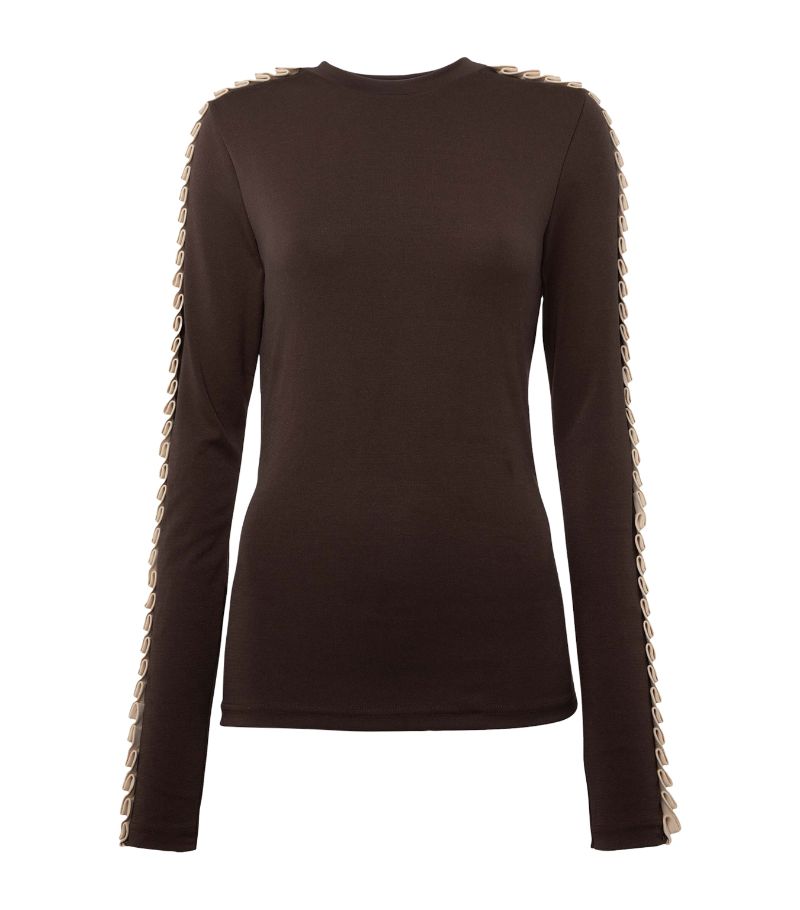 Jw Anderson Jw Anderson Pleated-Sleeve Top