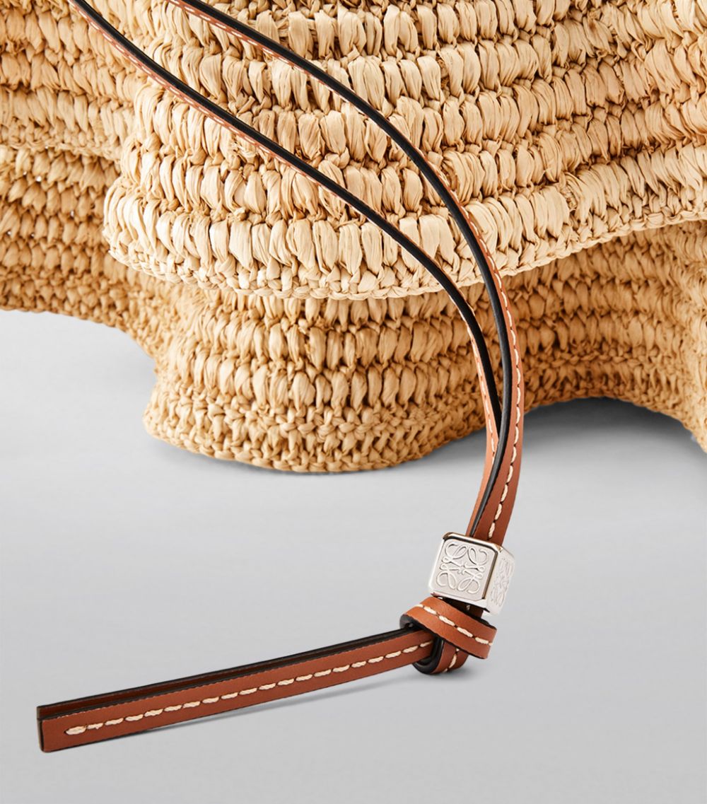 Loewe LOEWE x Paula's Ibiza Raffia Ruffled Balloon Bag