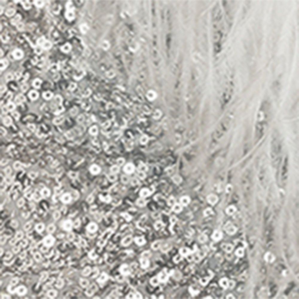 Dolce & Gabbana Dolce & Gabbana Sequin-Embellished Feather-Trim Mini Dress