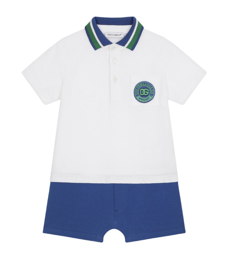 Dolce & Gabbana Dolce & Gabbana Kids Cotton Logo Polo Shirt (3-24 Months)