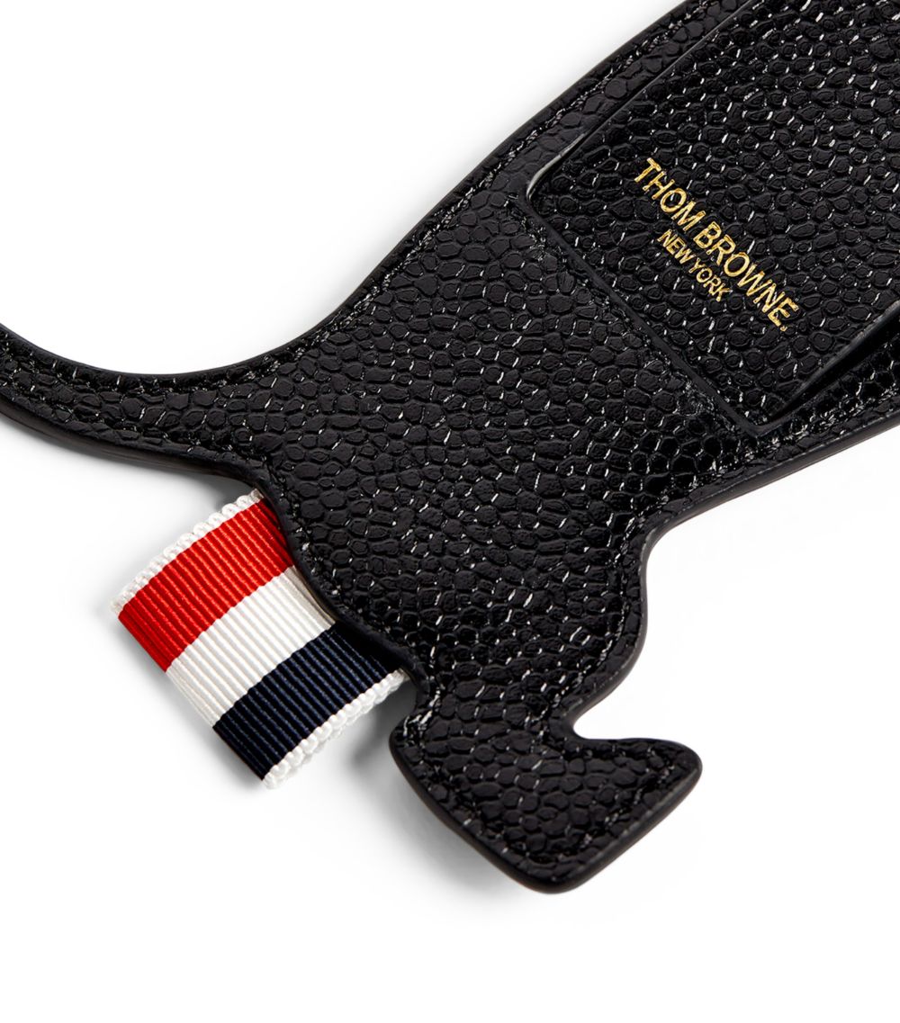 Thom Browne Thom Browne Leather Hector Luggage Tag