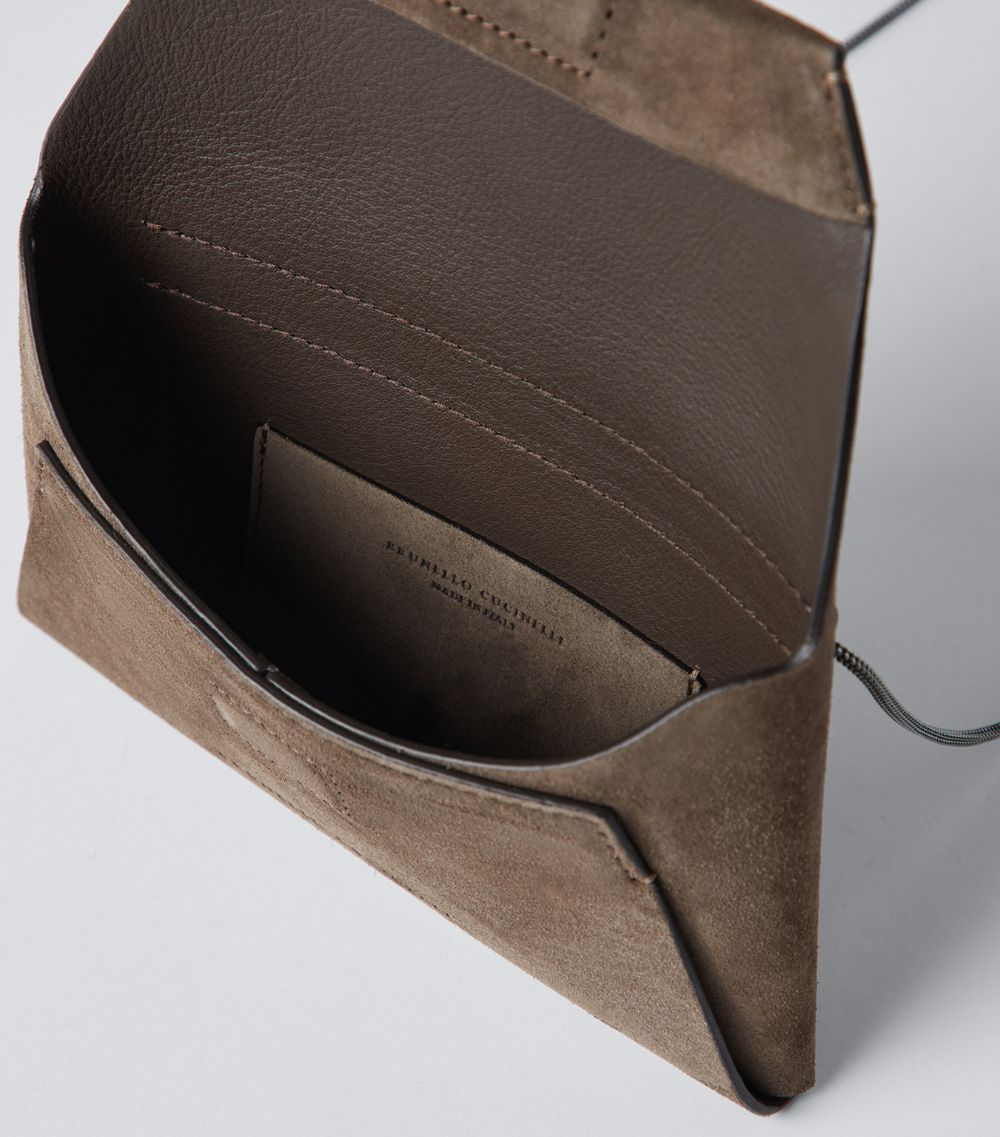 Brunello Cucinelli Brunello Cucinelli Suede Envelope Shoulder Bag