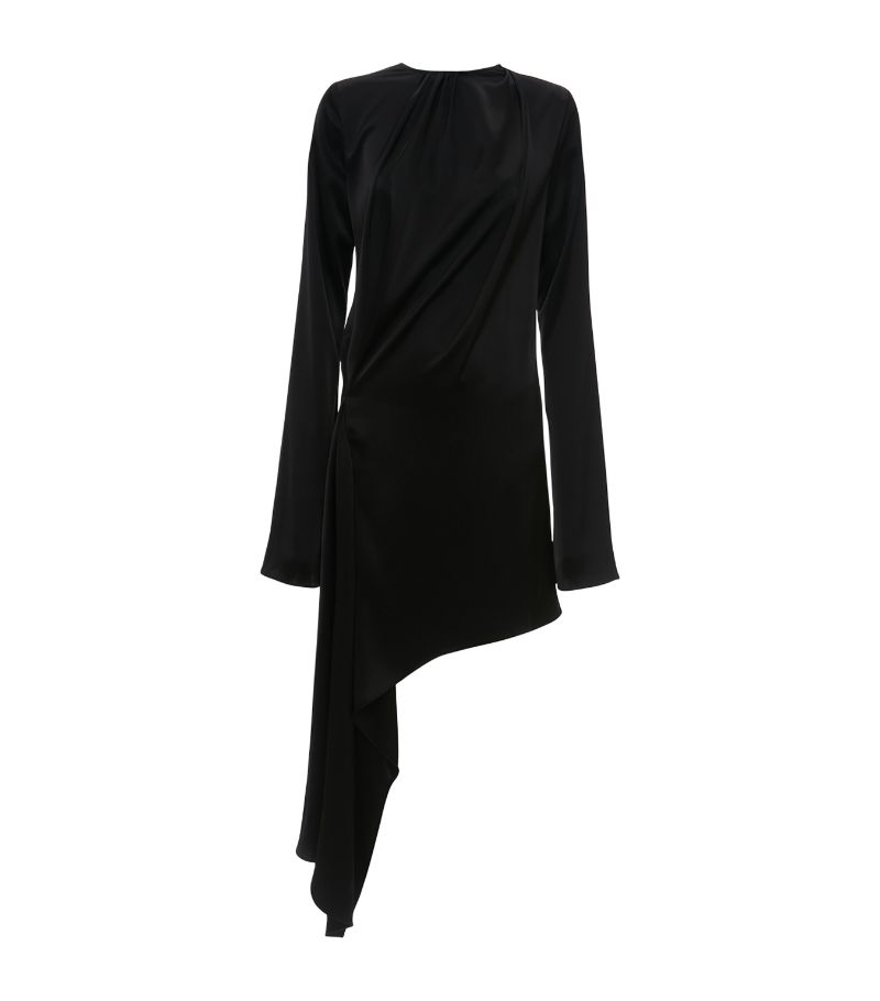 Jw Anderson Jw Anderson Satin Asymmetric Midi Dress