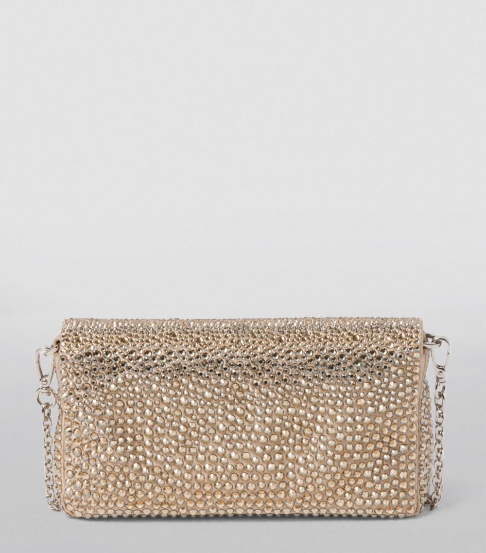 Miu Miu Miu Miu Mini Crystal-Embellished Satin Cross-Body Bag