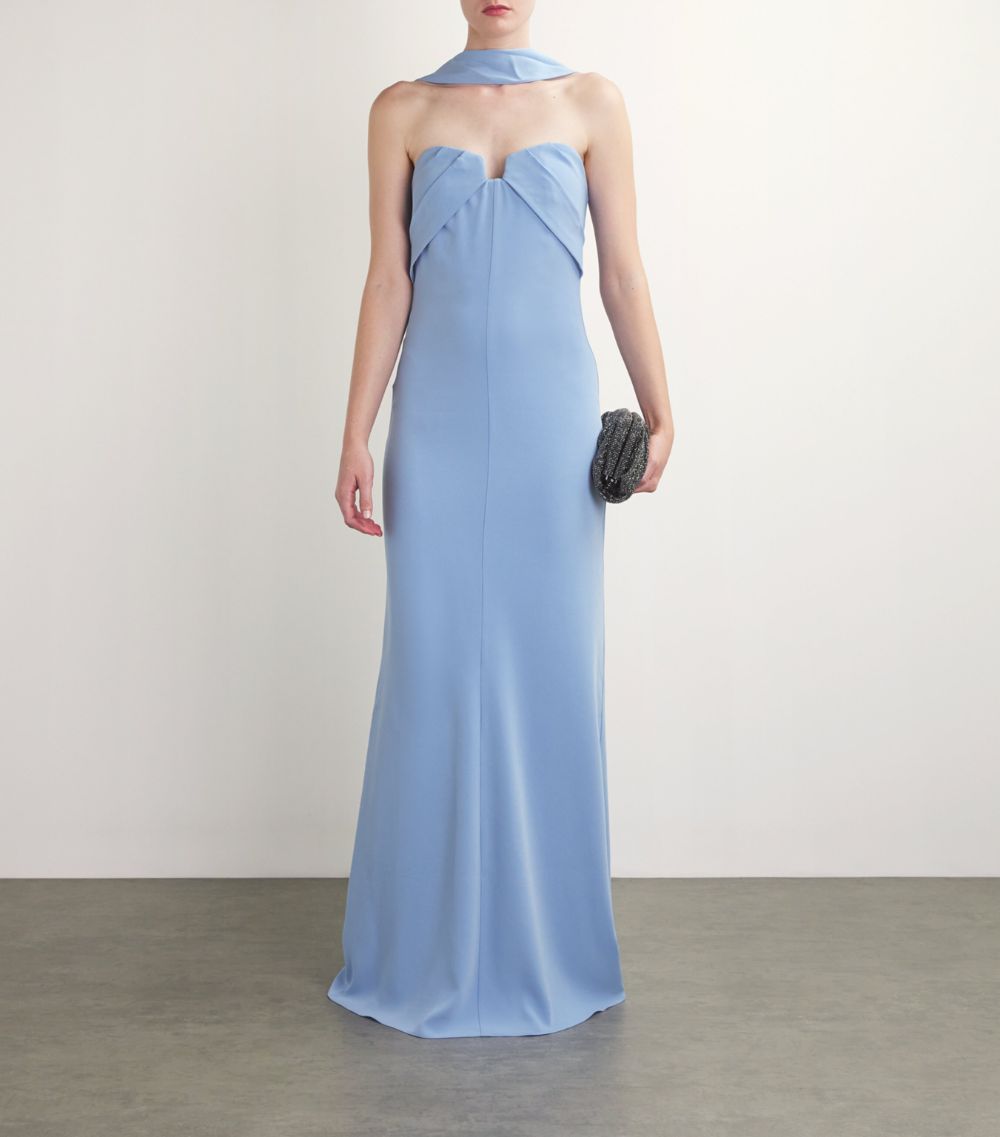 Roland Mouret Roland Mouret Satin Crepe Sash Gown