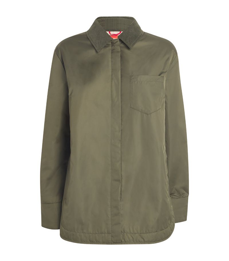 Max & Co. Max & Co. Corduroy-Trim Water-Resistant Jacket