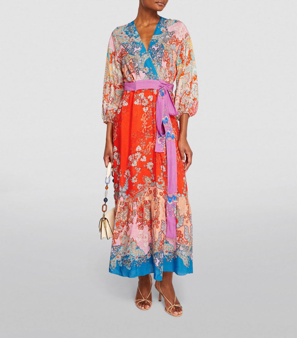  Sandro Floral Print Maxi Dress