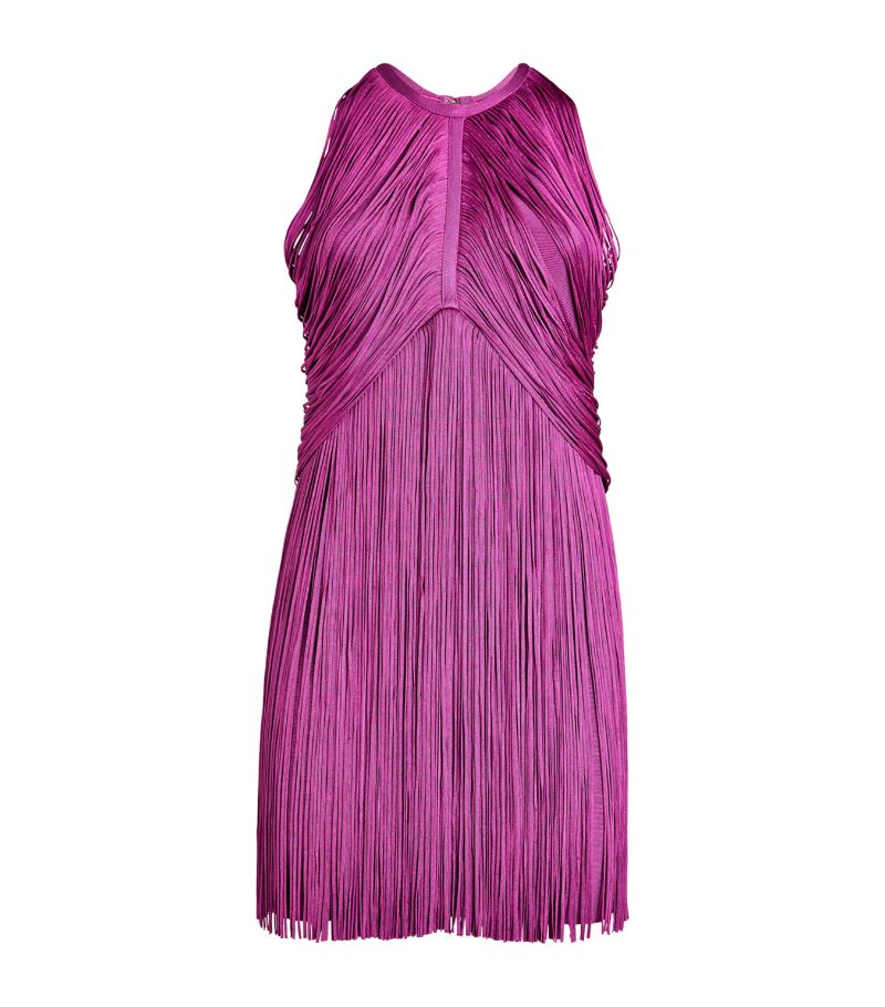 Hervé Léger Hervé Léger Fringed Mini Dress