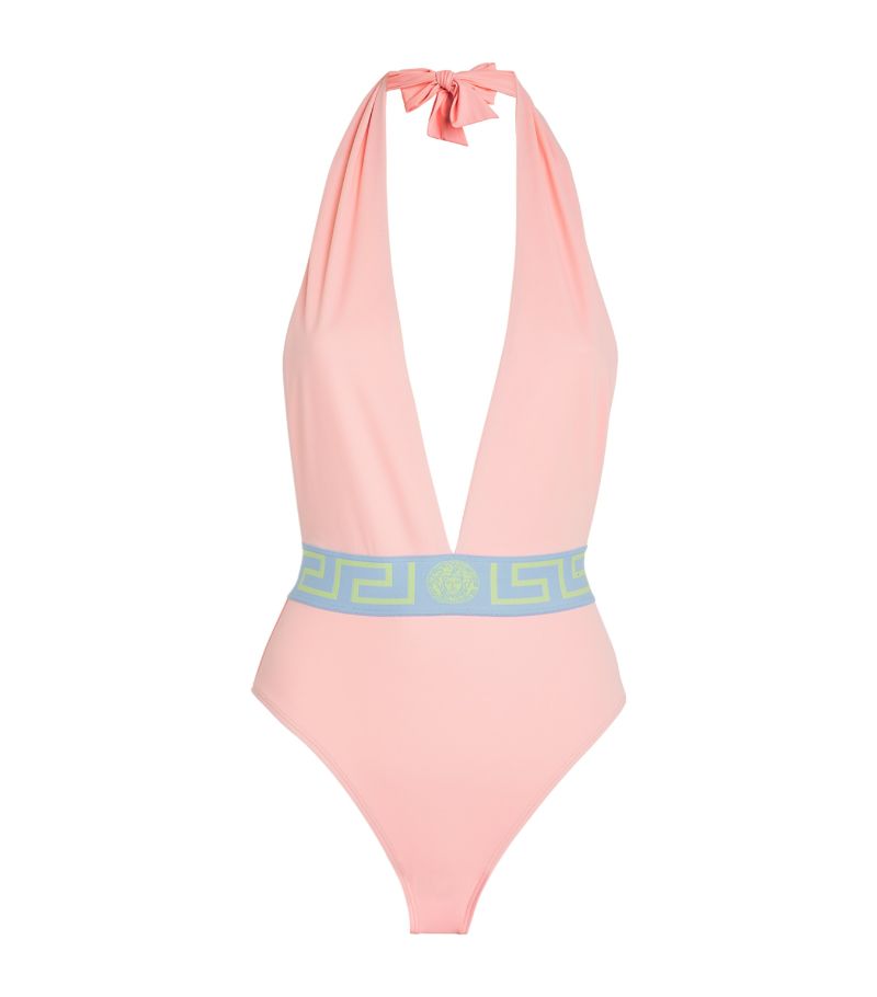 Versace Versace Greca Halterneck Swimsuit