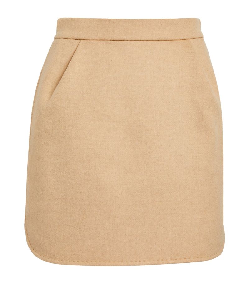 Max Mara Max Mara Camel Hair Mini Skirt