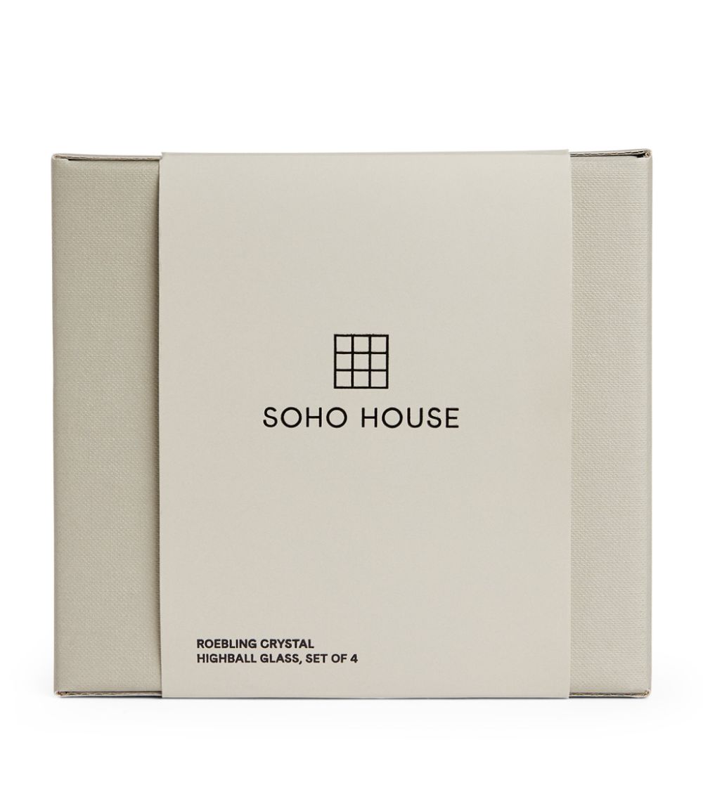 Soho Home Soho Home Set Of 4 Roebling Highball Glasses (350Ml)