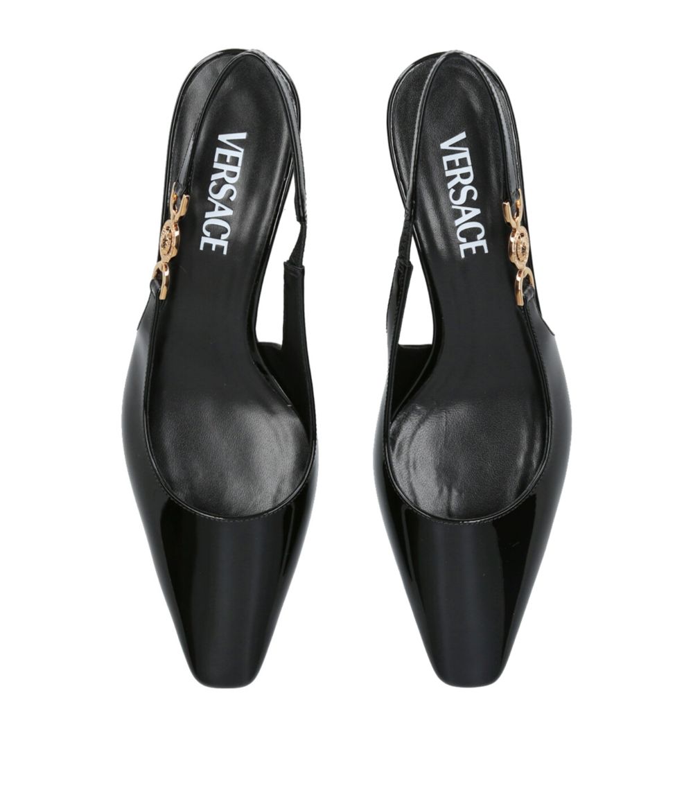 Versace Versace Medusa Slingback Kitten Heels 40