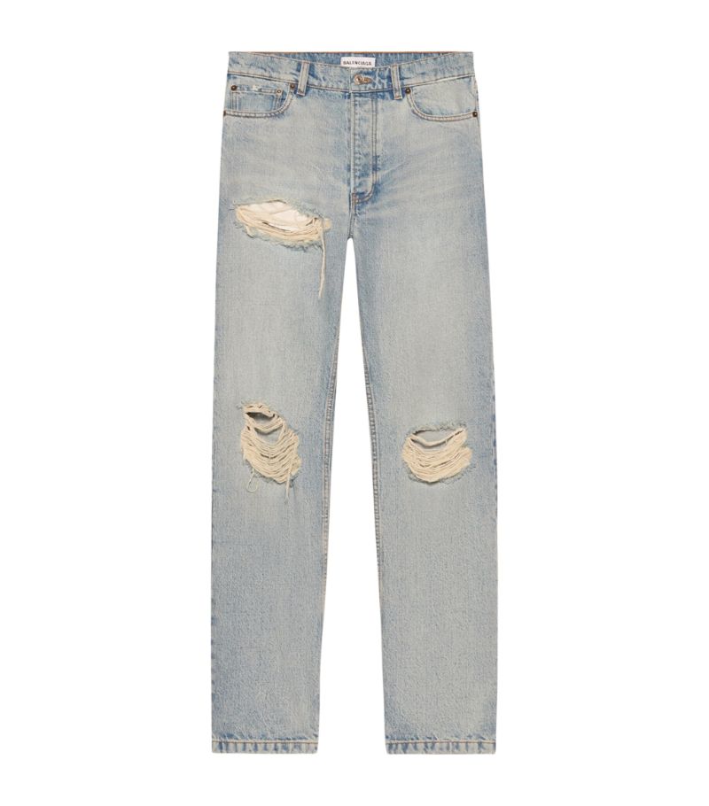 Balenciaga Balenciaga Regular Distressed Jeans