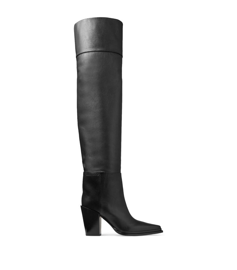 Jimmy Choo Jimmy Choo Cece 80 Leather Over-The-Knee Boots