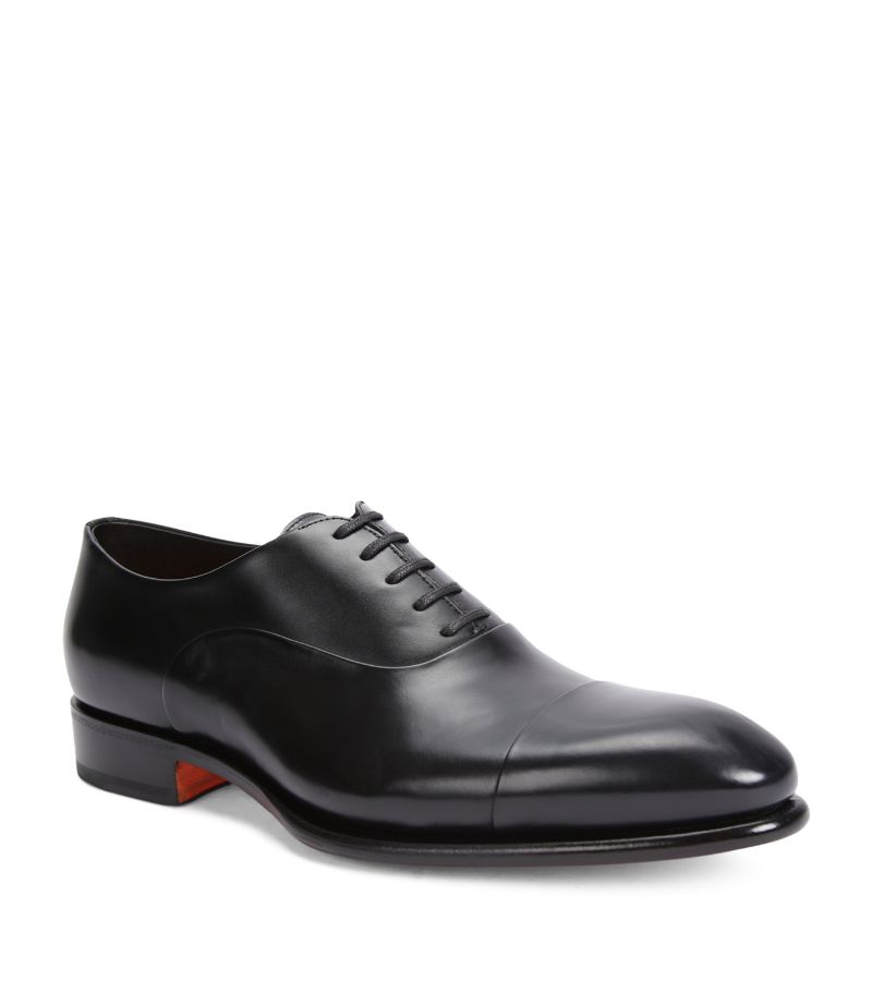 Santoni Santoni Leather Carter Oxford Shoes