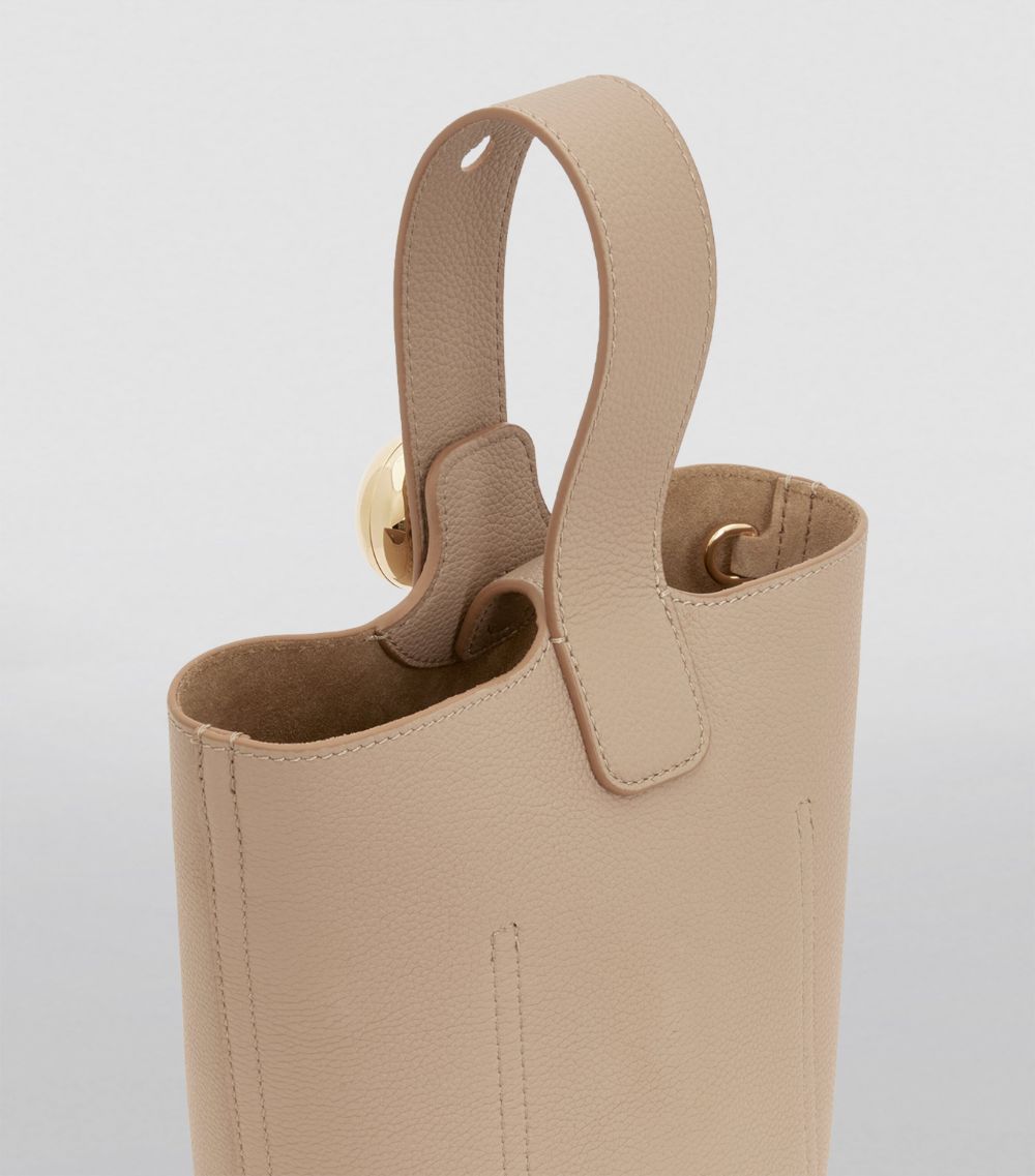 Loewe Loewe Mini Leather Pebble Bucket Bag