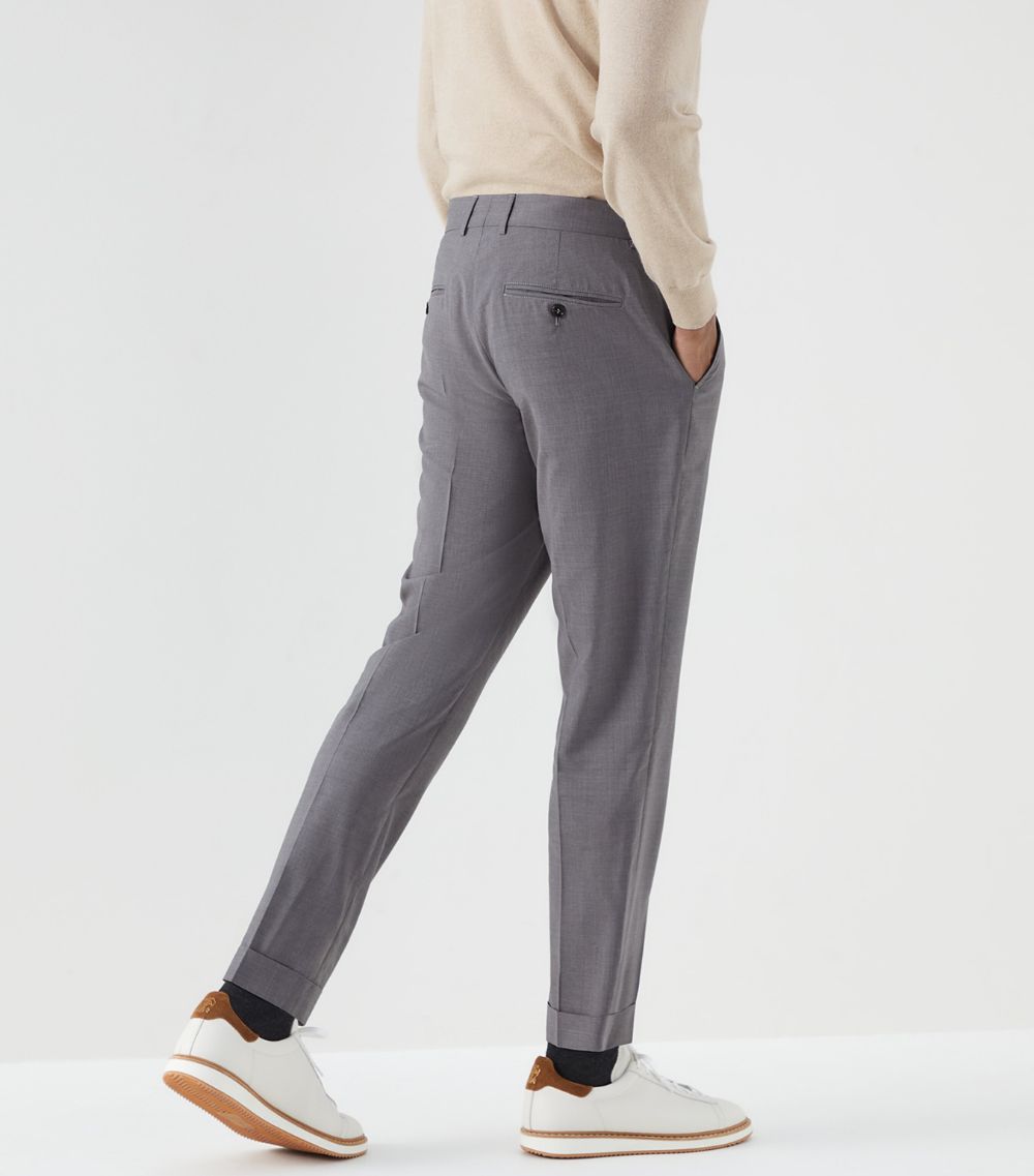 Brunello Cucinelli Brunello Cucinelli Wool-Silk Tailored Trousers