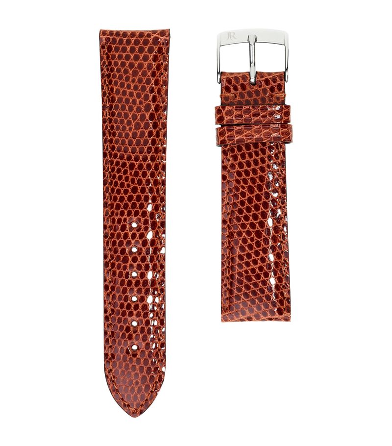 Jean Rousseau Jean Rousseau Classic Leather Lizard-Pattern Watch Strap (19Mm)