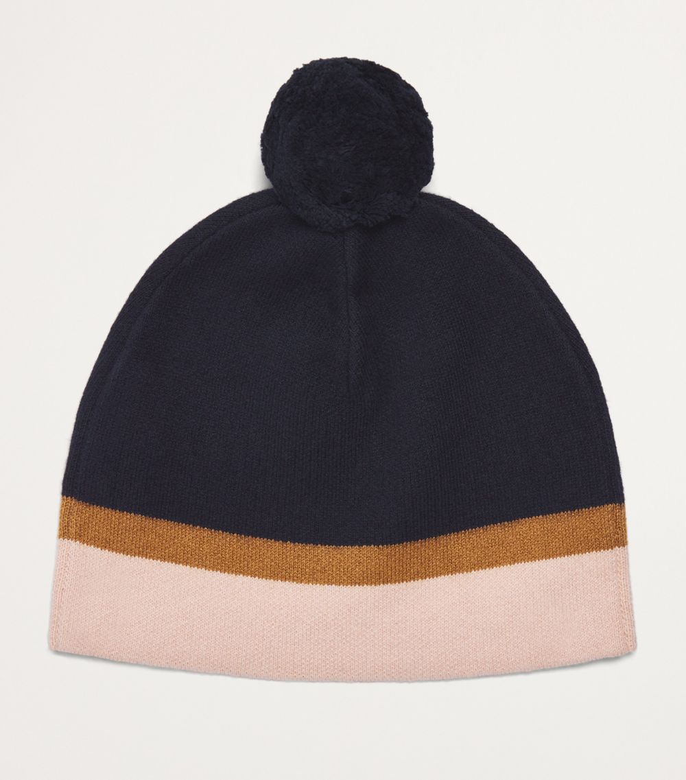 Chloé Kids Chloé Kids Cotton-Wool Logo Beanie