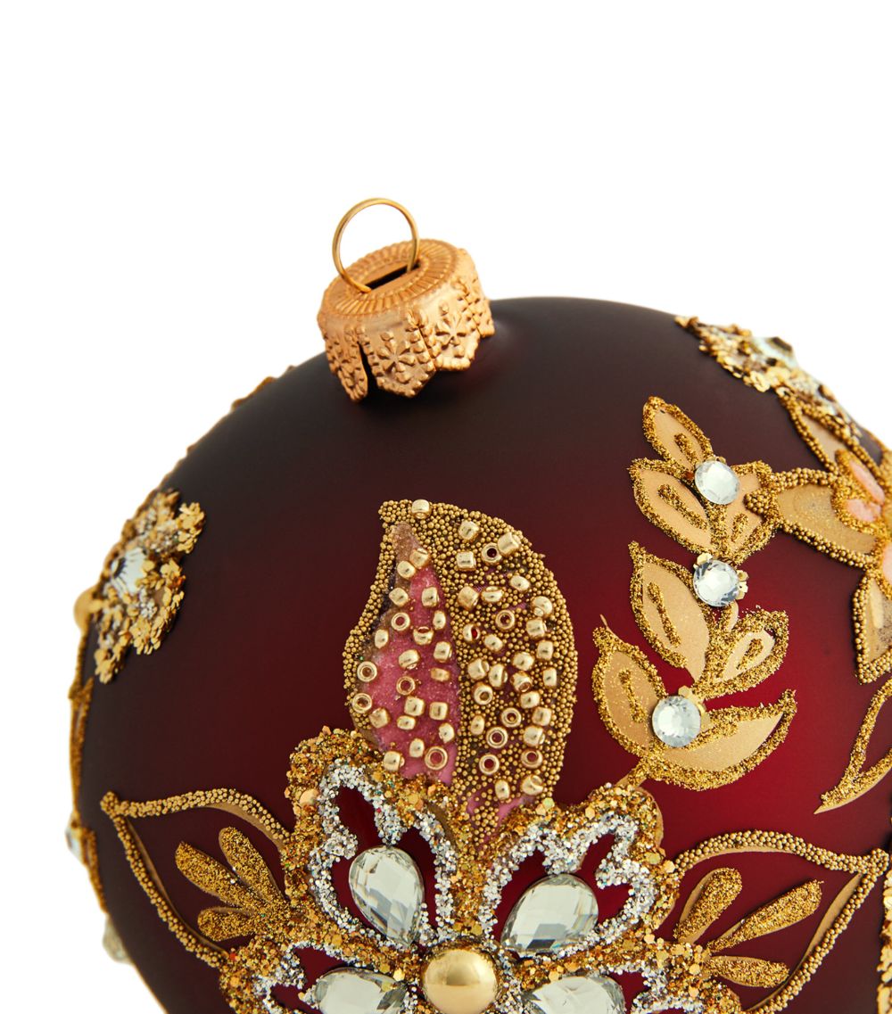 Harrods Harrods Embellished Floral Bauble