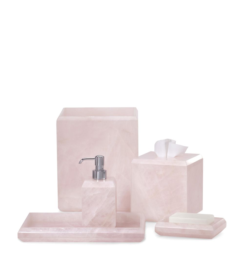 Labrazel Labrazel Rose Quartz Rockwell Soap Dish