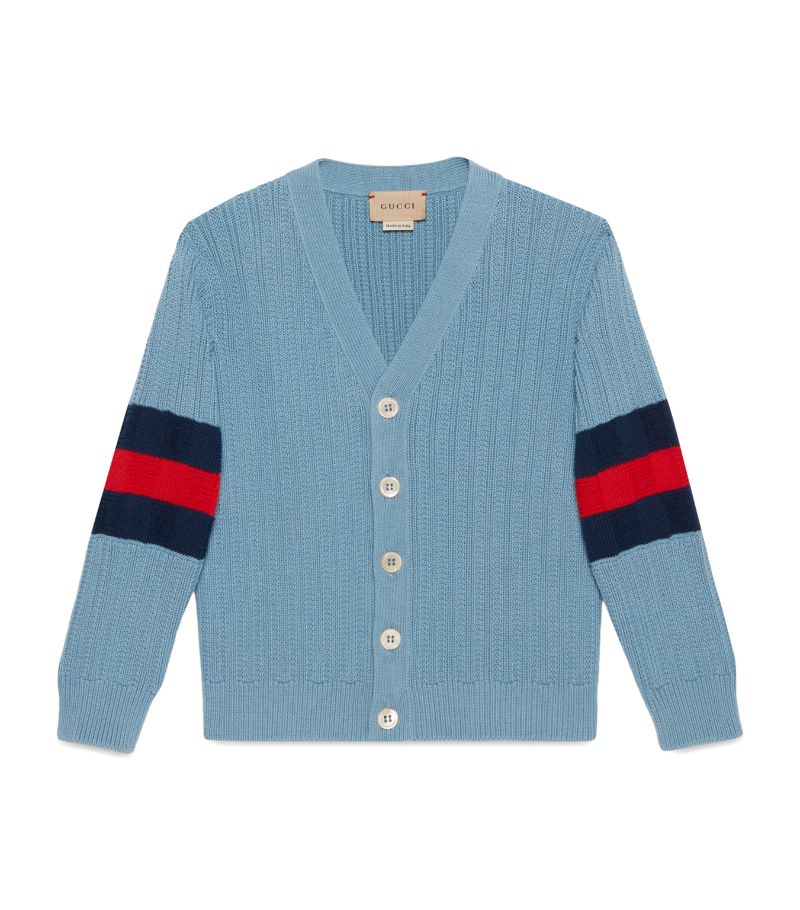 Gucci Gucci Kids Cotton Rib-Knit Cardigan (4-12 Years)