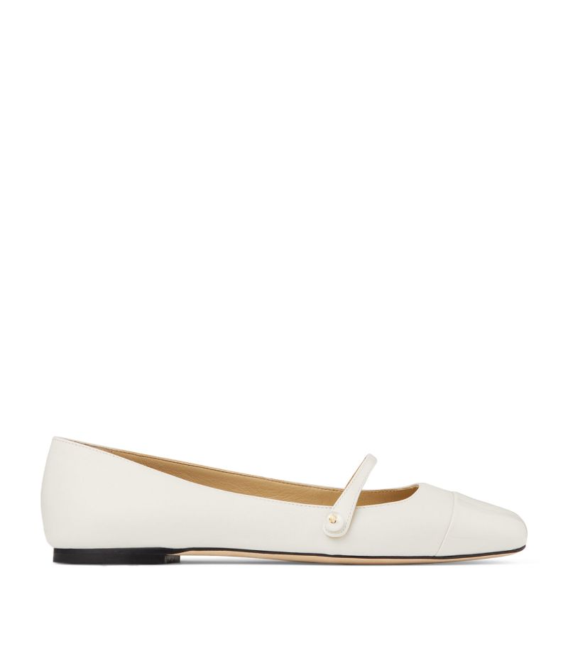 Jimmy Choo Jimmy Choo Elisa Leather Ballet Flats