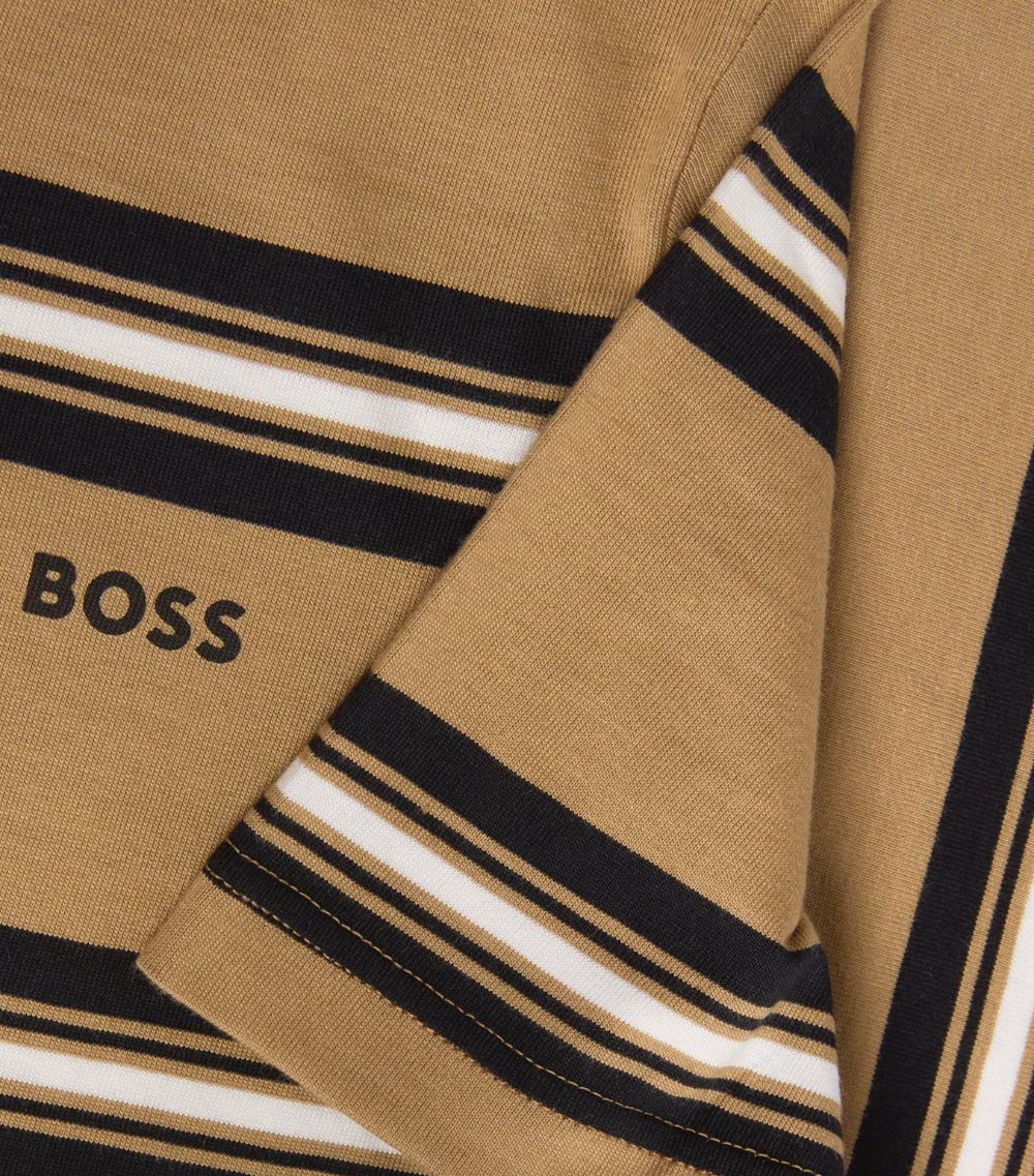 Boss Kidswear Boss Kidswear Striped Logo T-Shirt (4-16 Years)