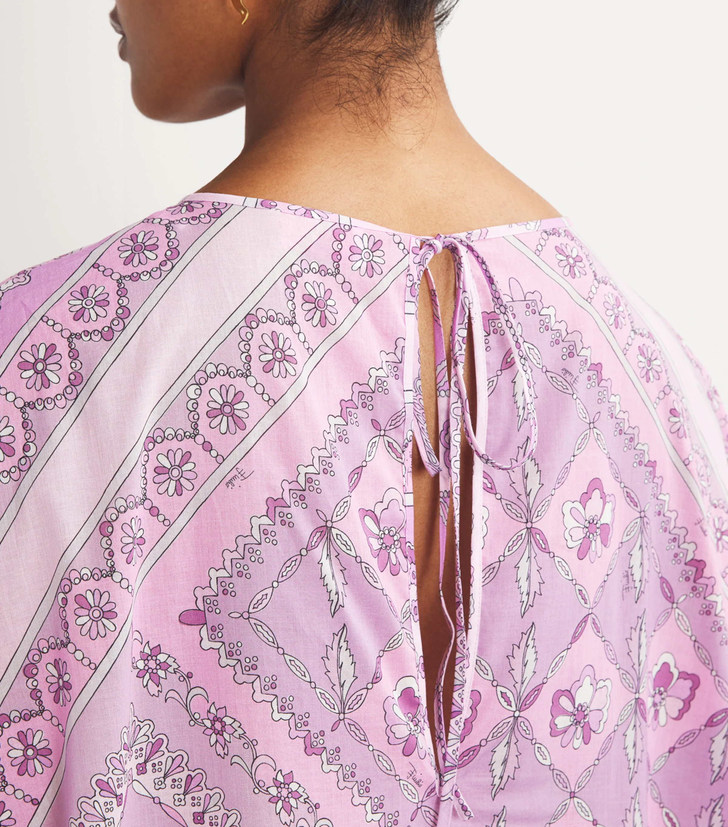 pucci Pucci Cotton Festa Print Kaftan