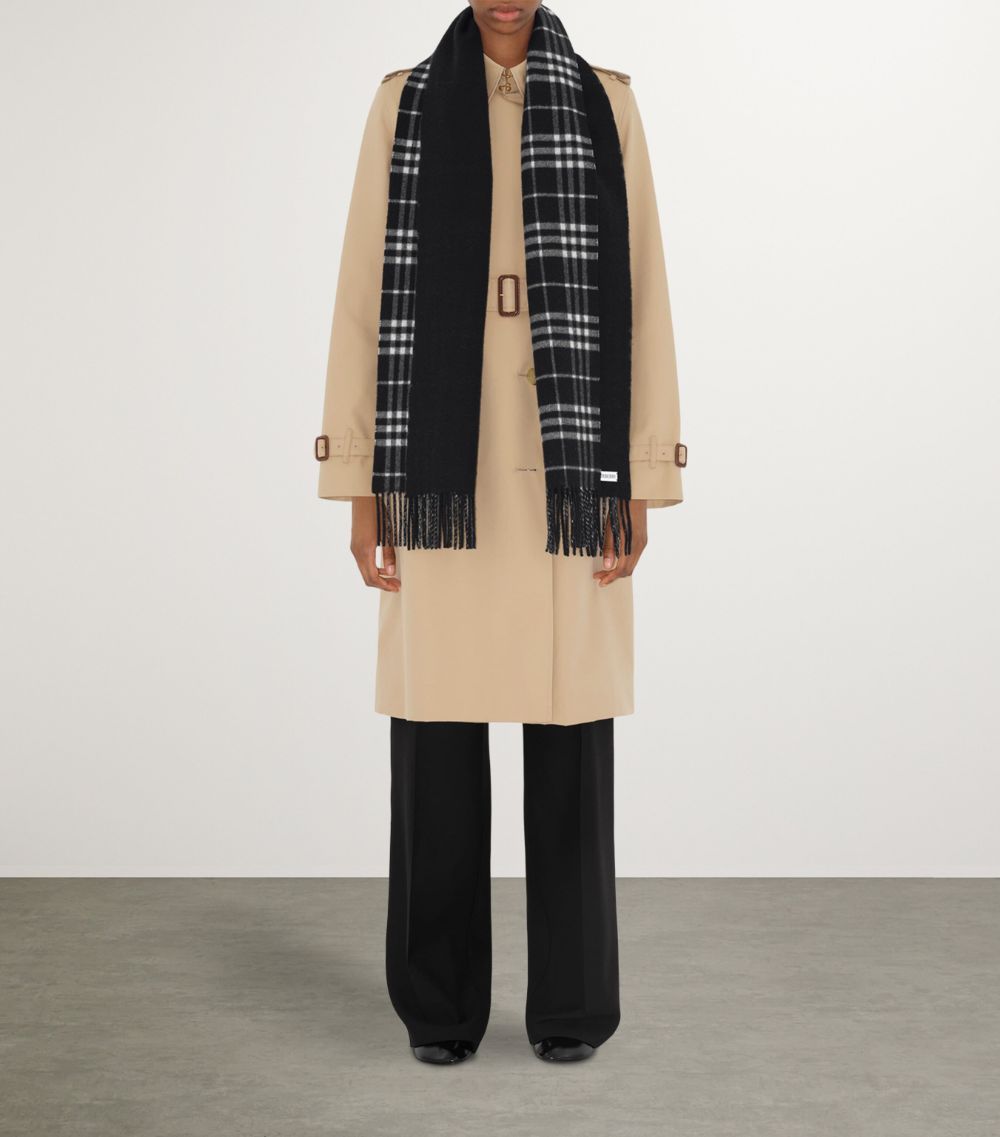 Burberry Burberry Cashmere Reversible Check Scarf