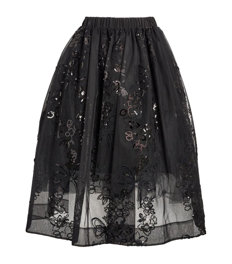 Simone Rocha Simone Rocha Embellished Midi Skirt